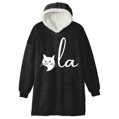Retro Cat Comma La Kamala Harris For President 2024 Election Hooded Wearable Blanket