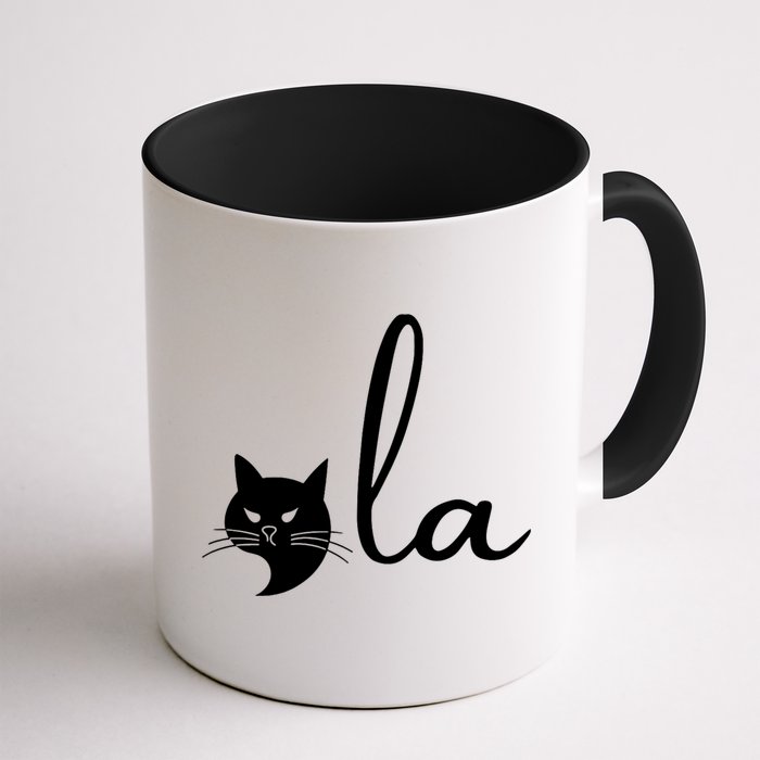 Retro Cat Comma La Kamala Harris For President 2024 Election Mug