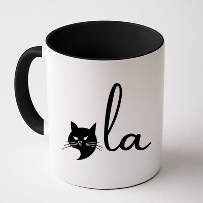 Retro Cat Comma La Kamala Harris For President 2024 Election Mug