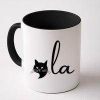 Retro Cat Comma La Kamala Harris For President 2024 Election Mug