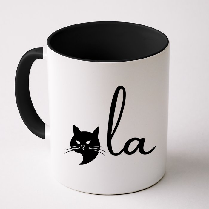 Retro Cat Comma La Kamala Harris For President 2024 Election Mug