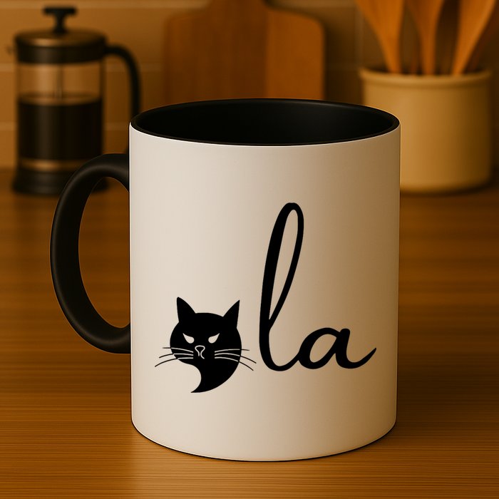 Retro Cat Comma La Kamala Harris For President 2024 Election Mug