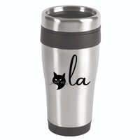 Retro Cat Comma La Kamala Harris For President 2024 Election 16oz Travel Tumbler