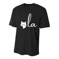 Retro Cat Comma La Kamala Harris For President 2024 Election Youth Performance Sprint T-Shirt