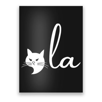 Retro Cat Comma La Kamala Harris For President 2024 Election Poster
