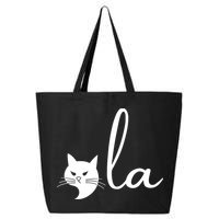 Retro Cat Comma La Kamala Harris For President 2024 Election 25L Jumbo Tote