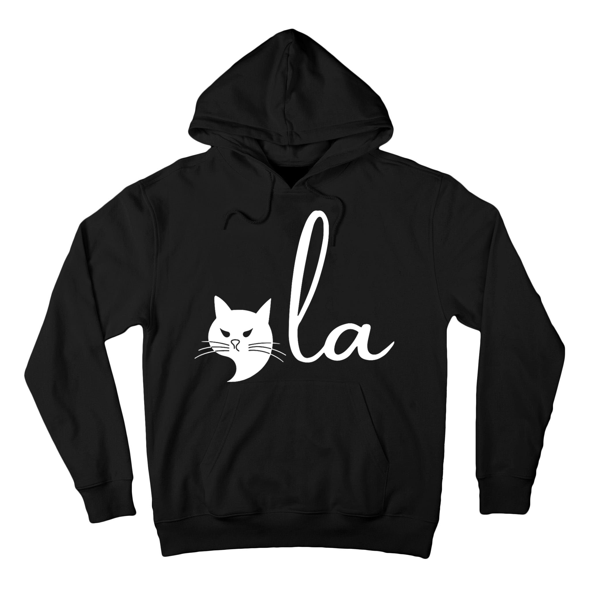 Retro Cat Comma La Kamala Harris For President 2024 Election Tall Hoodie