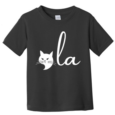 Retro Cat Comma La Kamala Harris For President 2024 Election Toddler T-Shirt