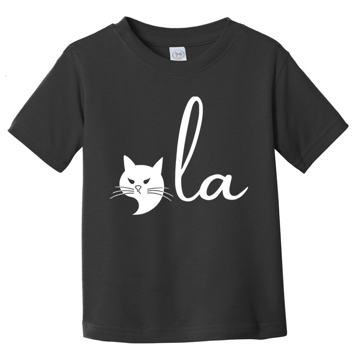 Retro Cat Comma La Kamala Harris For President 2024 Election Toddler T-Shirt