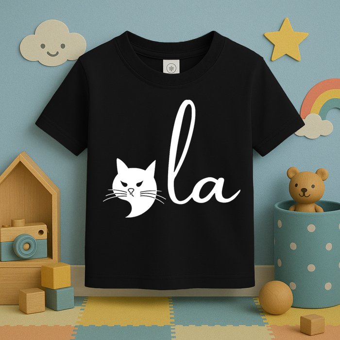 Retro Cat Comma La Kamala Harris For President 2024 Election Toddler T-Shirt