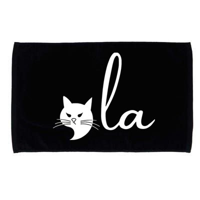 Retro Cat Comma La Kamala Harris For President 2024 Election Microfiber Hand Towel