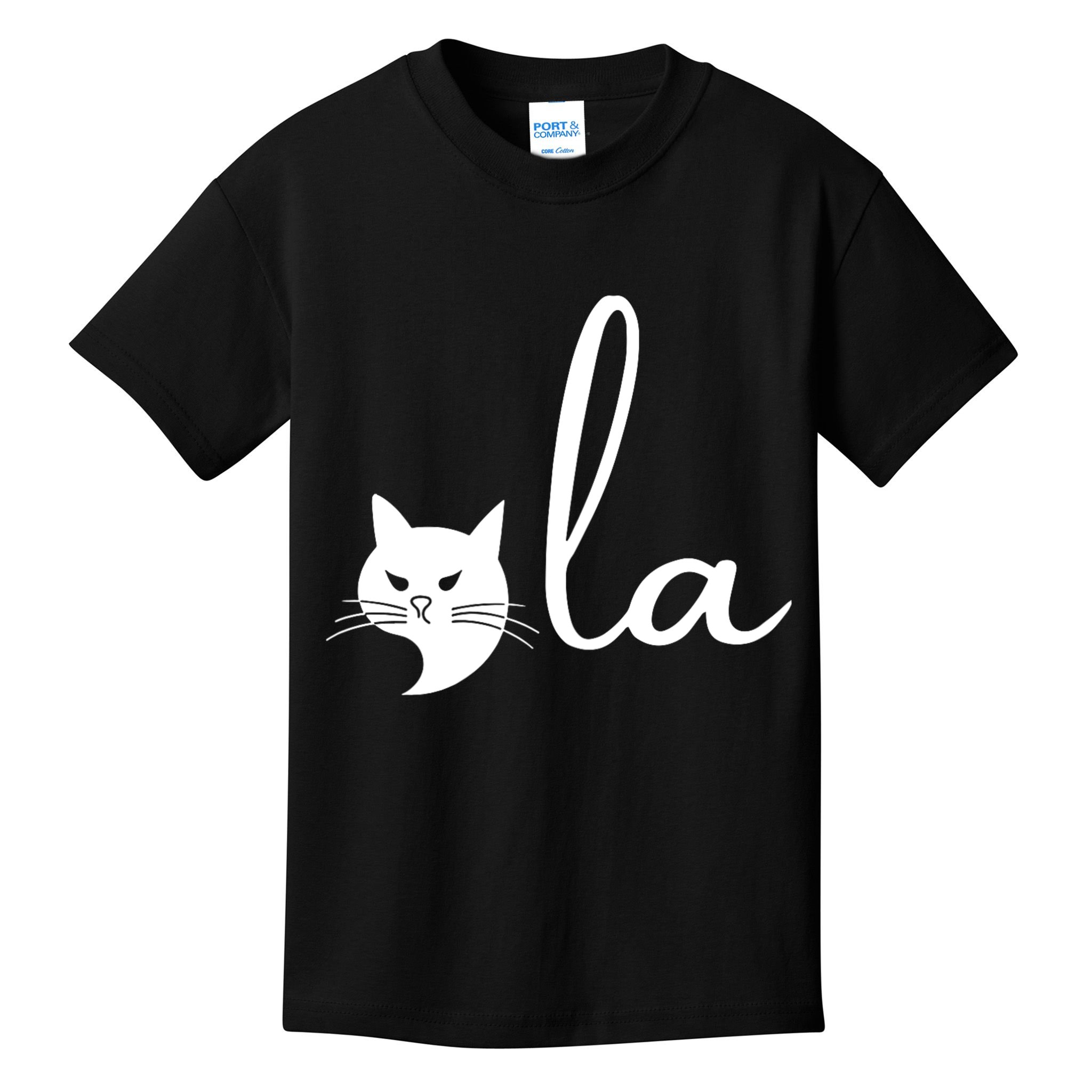 Retro Cat Comma La Kamala Harris For President 2024 Election Kids T-Shirt