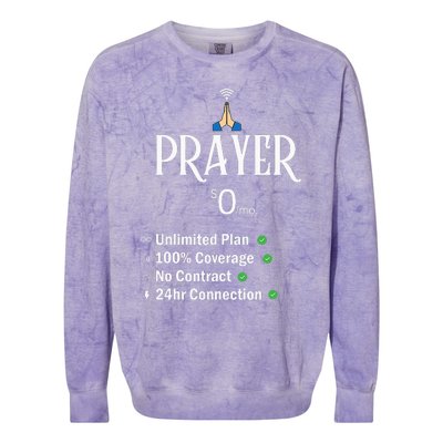 retro Christian Catholic Prayer About Jesus Colorblast Crewneck Sweatshirt