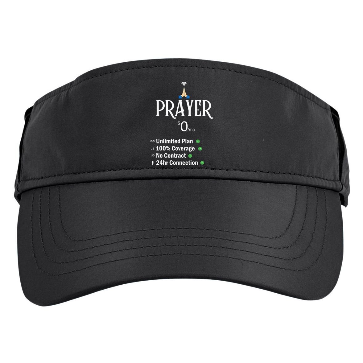 retro Christian Catholic Prayer About Jesus Adult Drive Performance Visor