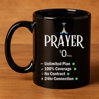 retro Christian Catholic Prayer About Jesus 11oz C Handle Ceramic Mug