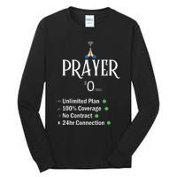 retro Christian Catholic Prayer About Jesus Tall Long Sleeve T-Shirt