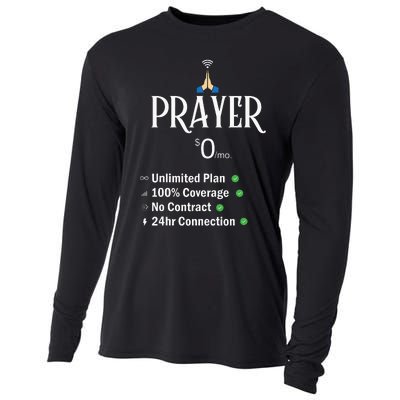 retro Christian Catholic Prayer About Jesus Cooling Performance Long Sleeve Crew