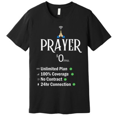 retro Christian Catholic Prayer About Jesus Premium T-Shirt