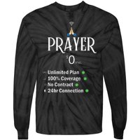 retro Christian Catholic Prayer About Jesus Tie-Dye Long Sleeve Shirt