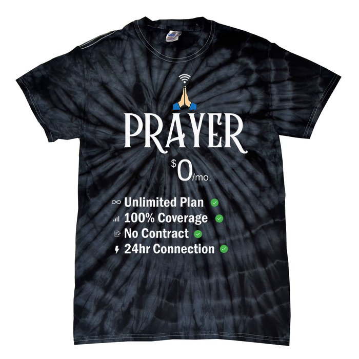 retro Christian Catholic Prayer About Jesus Tie-Dye T-Shirt