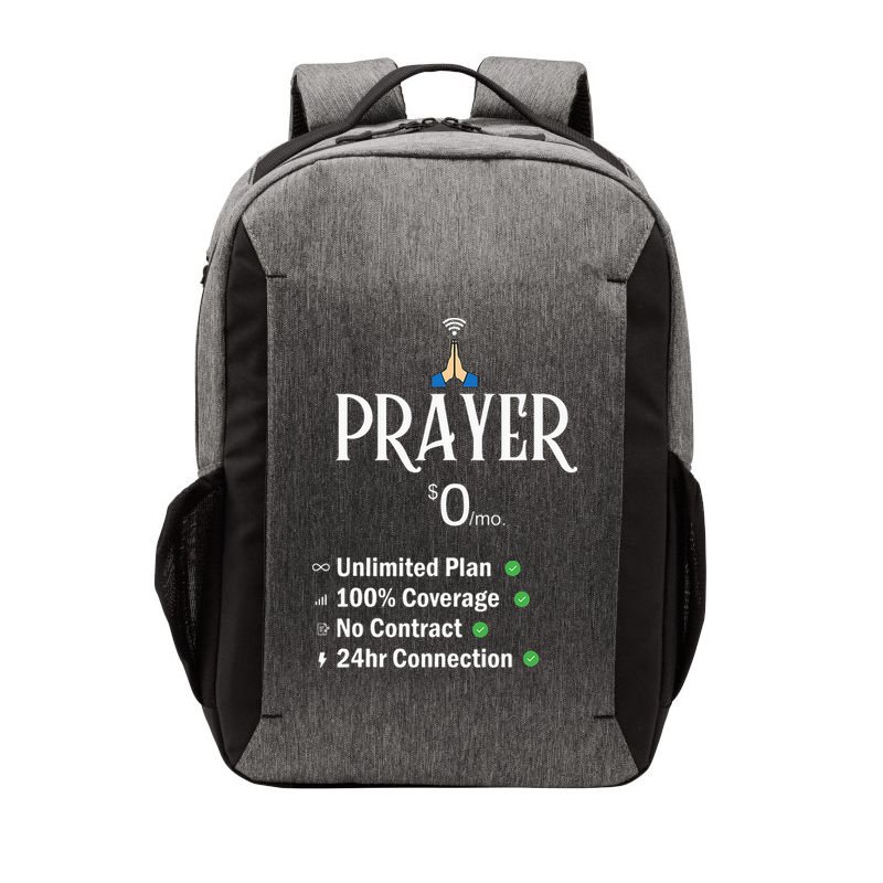 retro Christian Catholic Prayer About Jesus Vector Backpack