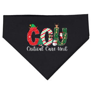 Retro Ccu Critical Care Unit Nurse Christmas Nursing Xmas USA-Made Doggie Bandana