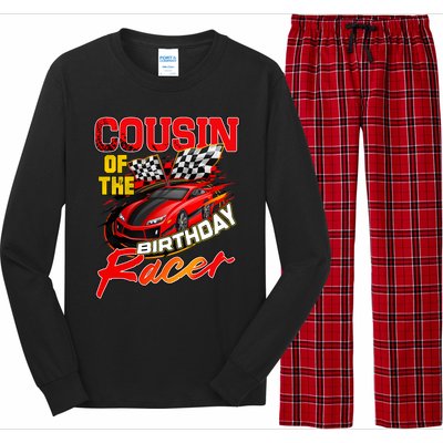 Race Car Cousin Of The Birthday Racer Racing Family Party Long Sleeve Pajama Set