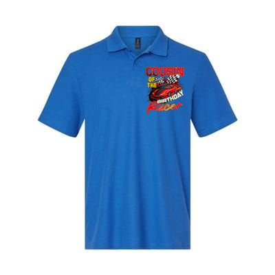 Race Car Cousin Of The Birthday Racer Racing Family Party Softstyle Adult Sport Polo