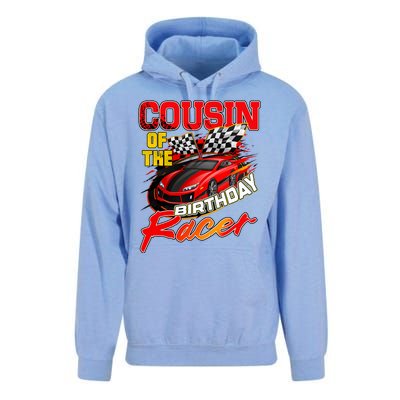 Race Car Cousin Of The Birthday Racer Racing Family Party Unisex Surf Hoodie