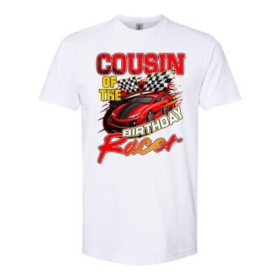 Race Car Cousin Of The Birthday Racer Racing Family Party Softstyle CVC T-Shirt