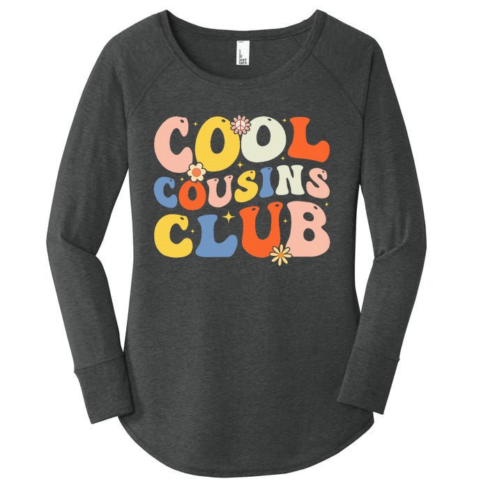 Retro Cool Cousin Club Cousin Squad Crew Matching Family Women's Perfect Tri Tunic Long Sleeve Shirt