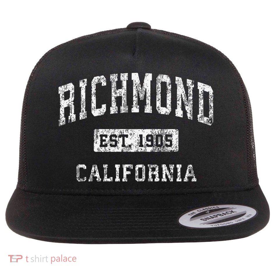 Richmond California Ca Vintage Established Flatbill Hat