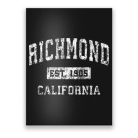 Richmond California Ca Vintage Established Poster