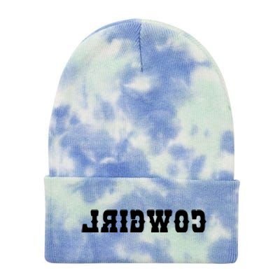 REVERSE Cowgirl Classic Logo Tie Dye 12in Knit Beanie