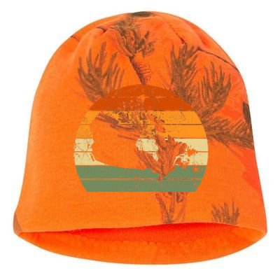 Retro Canada Canadian Map Sunset Canada Day Kati - Camo Knit Beanie