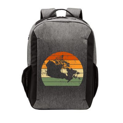 Retro Canada Canadian Map Sunset Canada Day Vector Backpack