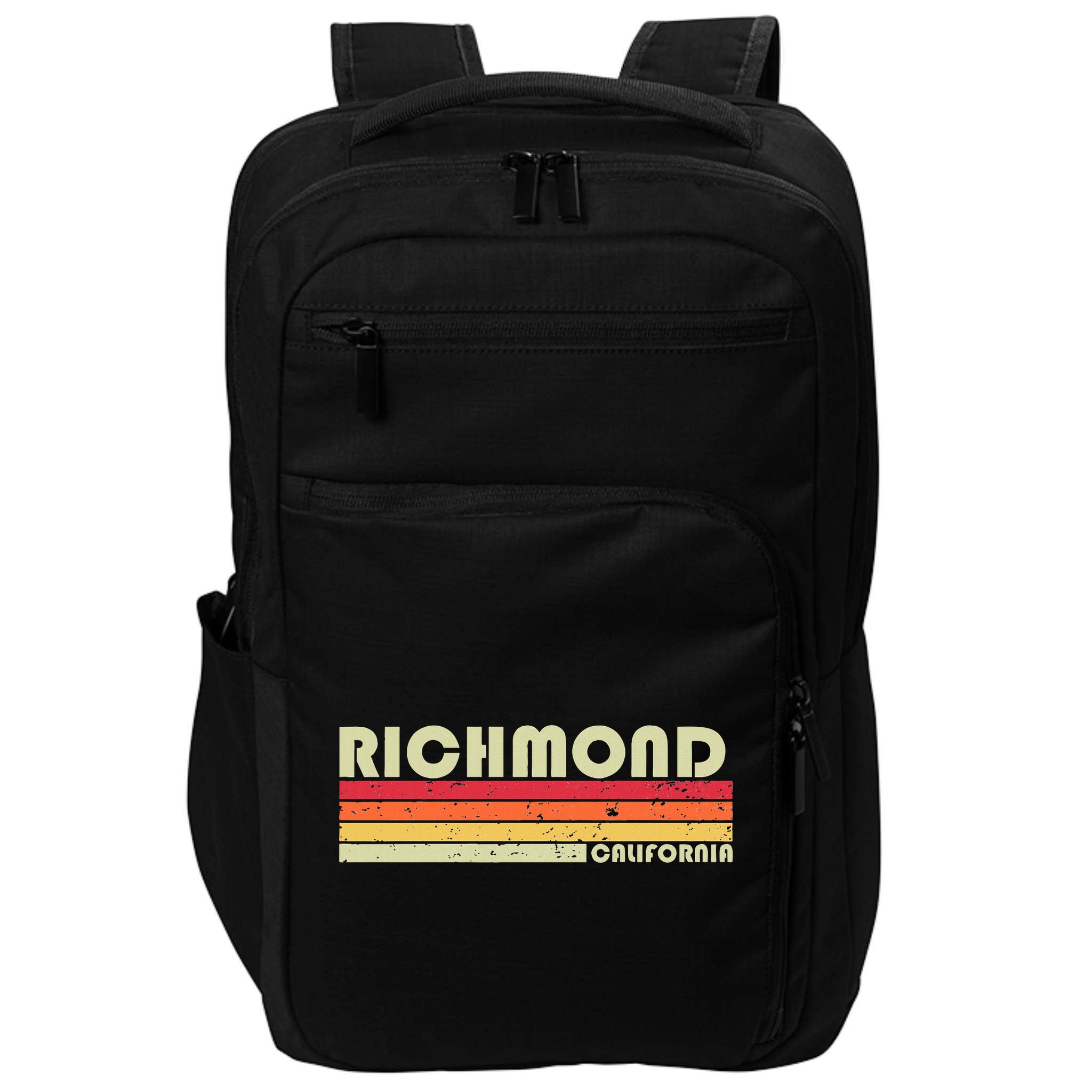 Richmond Ca California Funny City Home Roots Gift Retro 80s Impact Tech Backpack