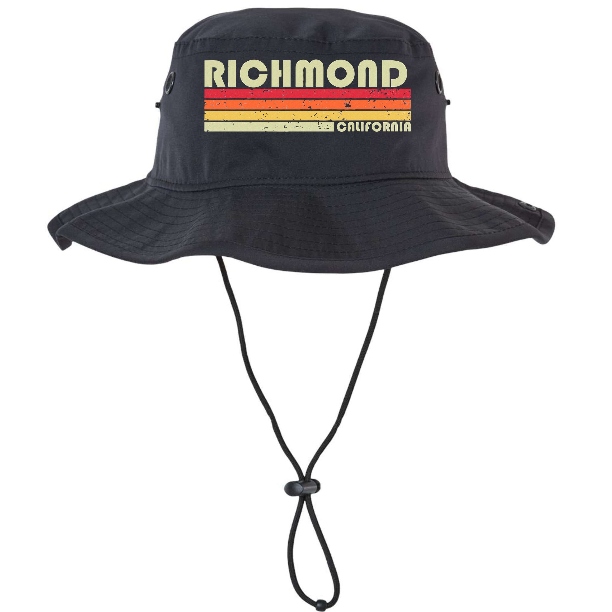 Richmond Ca California Funny City Home Roots Gift Retro 80s Bucket Hat