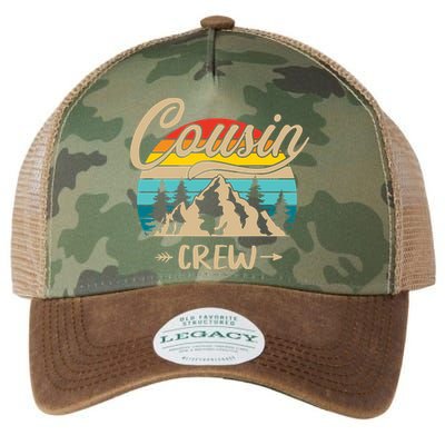 Retro Cousin Crew Camping Outdoor Summer Gift Wilderness Legacy Tie Dye Trucker Hat