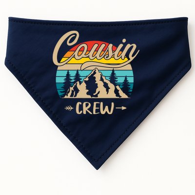 Retro Cousin Crew Camping Outdoor Summer Gift Wilderness USA-Made Doggie Bandana