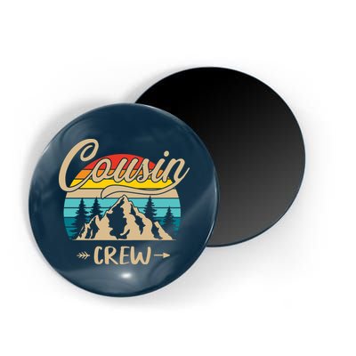 Retro Cousin Crew Camping Outdoor Summer Gift Wilderness Magnet