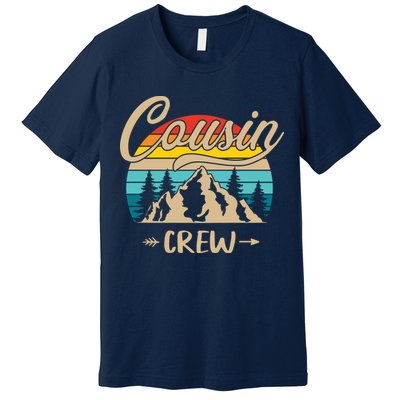 Retro Cousin Crew Camping Outdoor Summer Gift Wilderness Premium T-Shirt