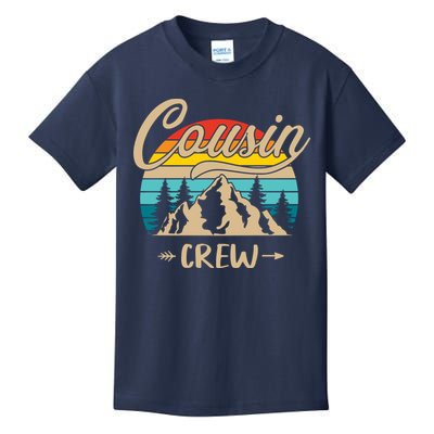 Retro Cousin Crew Camping Outdoor Summer Gift Wilderness Kids T-Shirt