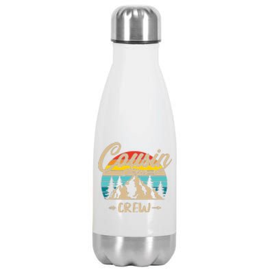 Retro Cousin Crew Camping Outdoor Summer Gift Wilderness Stainless Steel Insulated Water Bottle