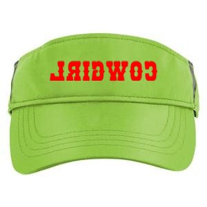 Reverse Cowgirl Classic Red Logo Adult Drive Performance Visor