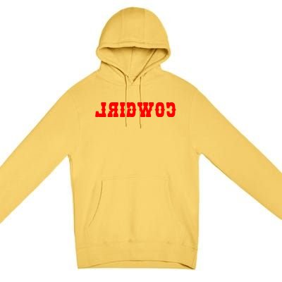 Reverse Cowgirl Classic Red Logo Premium Pullover Hoodie