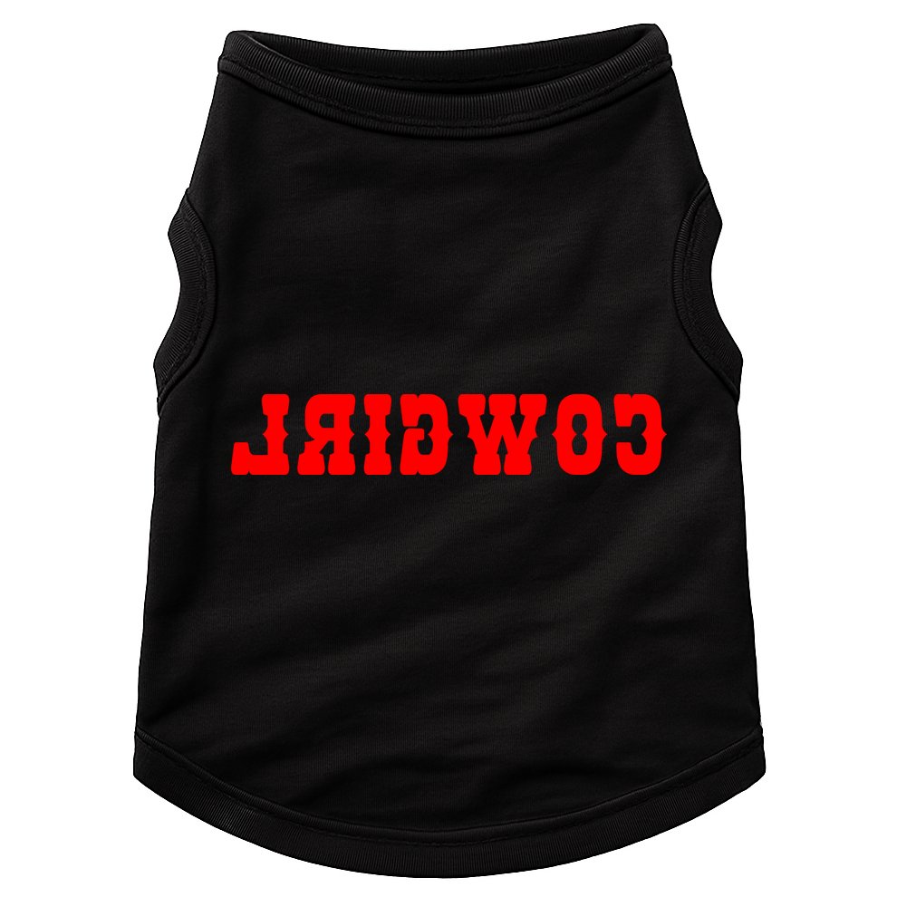 Reverse Cowgirl Classic Red Logo Doggie Tank