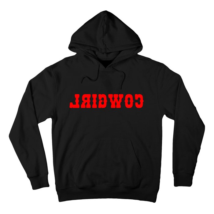 Reverse Cowgirl Classic Red Logo Hoodie