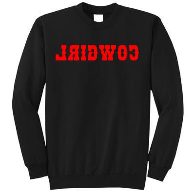 Reverse Cowgirl Classic Red Logo Sweatshirt