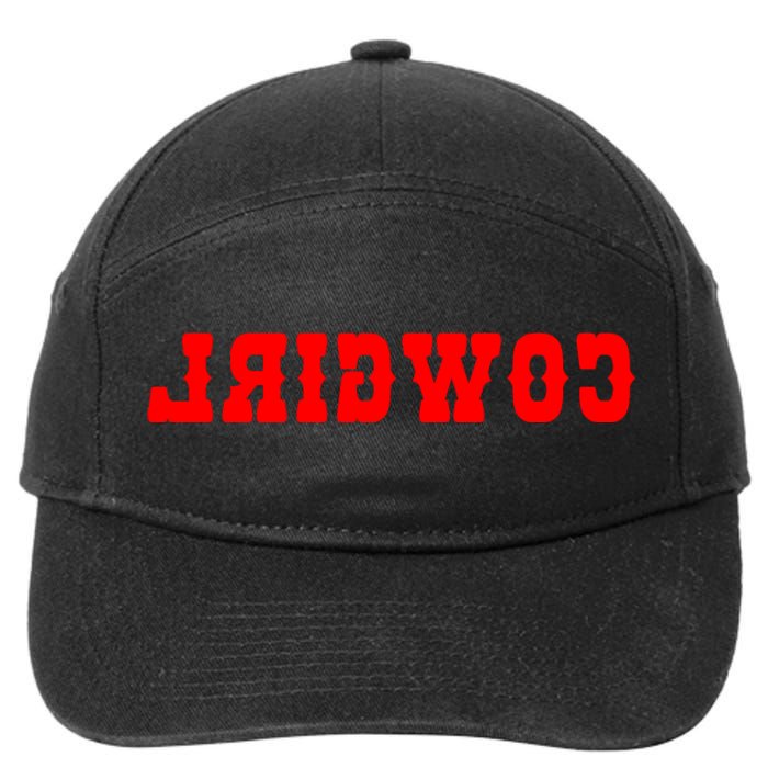 Reverse Cowgirl Classic Red Logo 7-Panel Snapback Hat